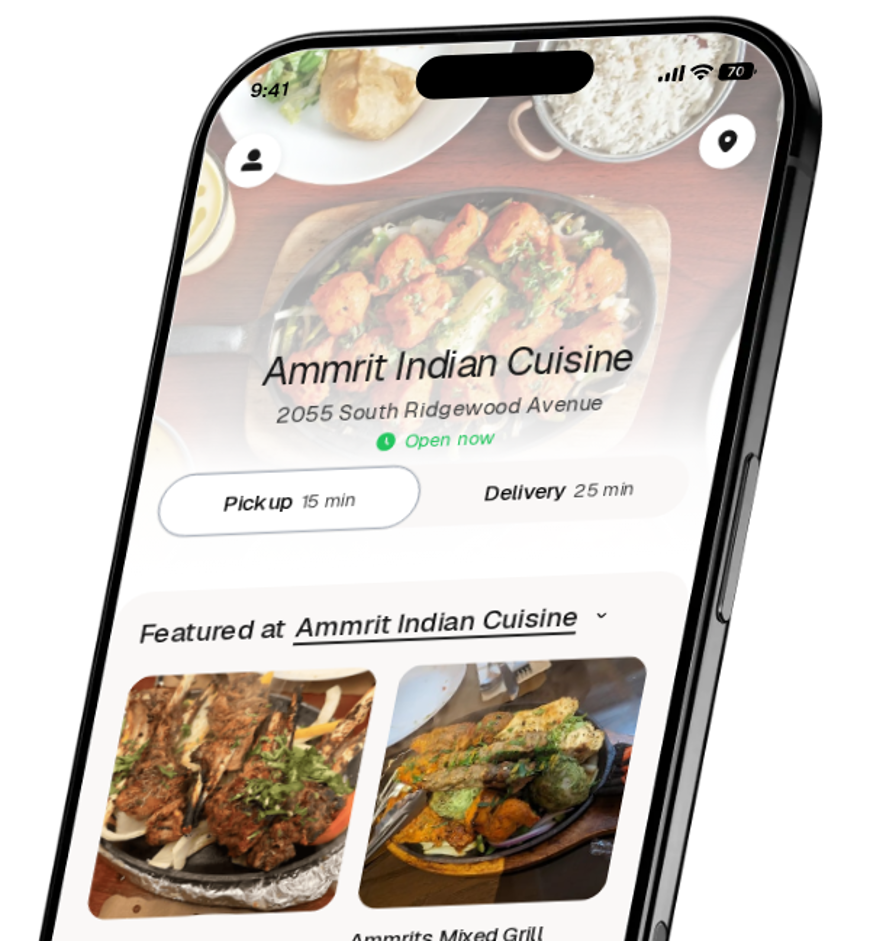 Ammrit Indian Cuisine app preview